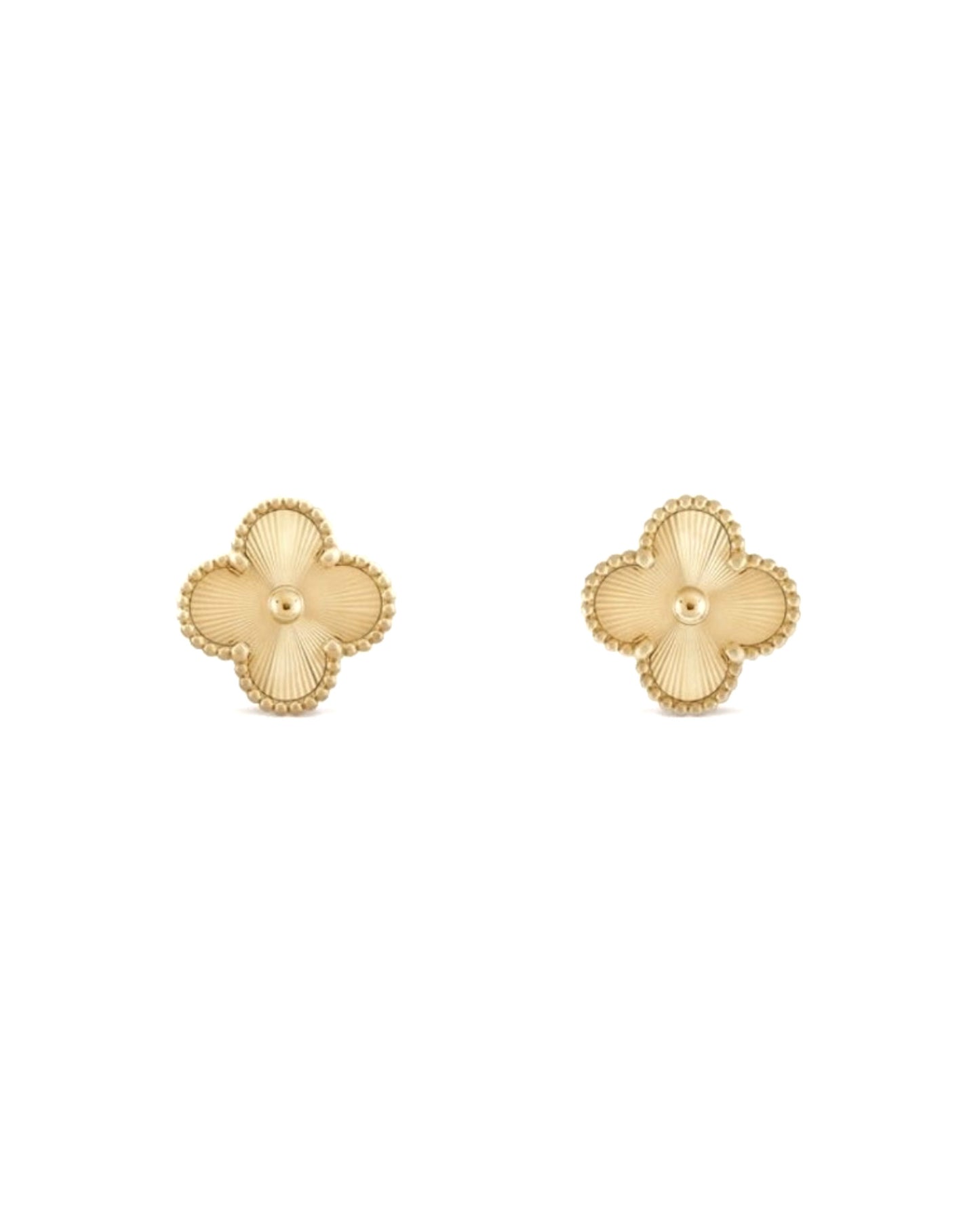 ARETES CLOVER DORADO