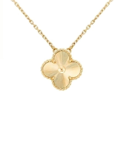 COLLAR CLOVER DORADO