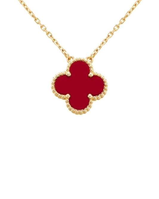 COLLAR CLOVER ROJO