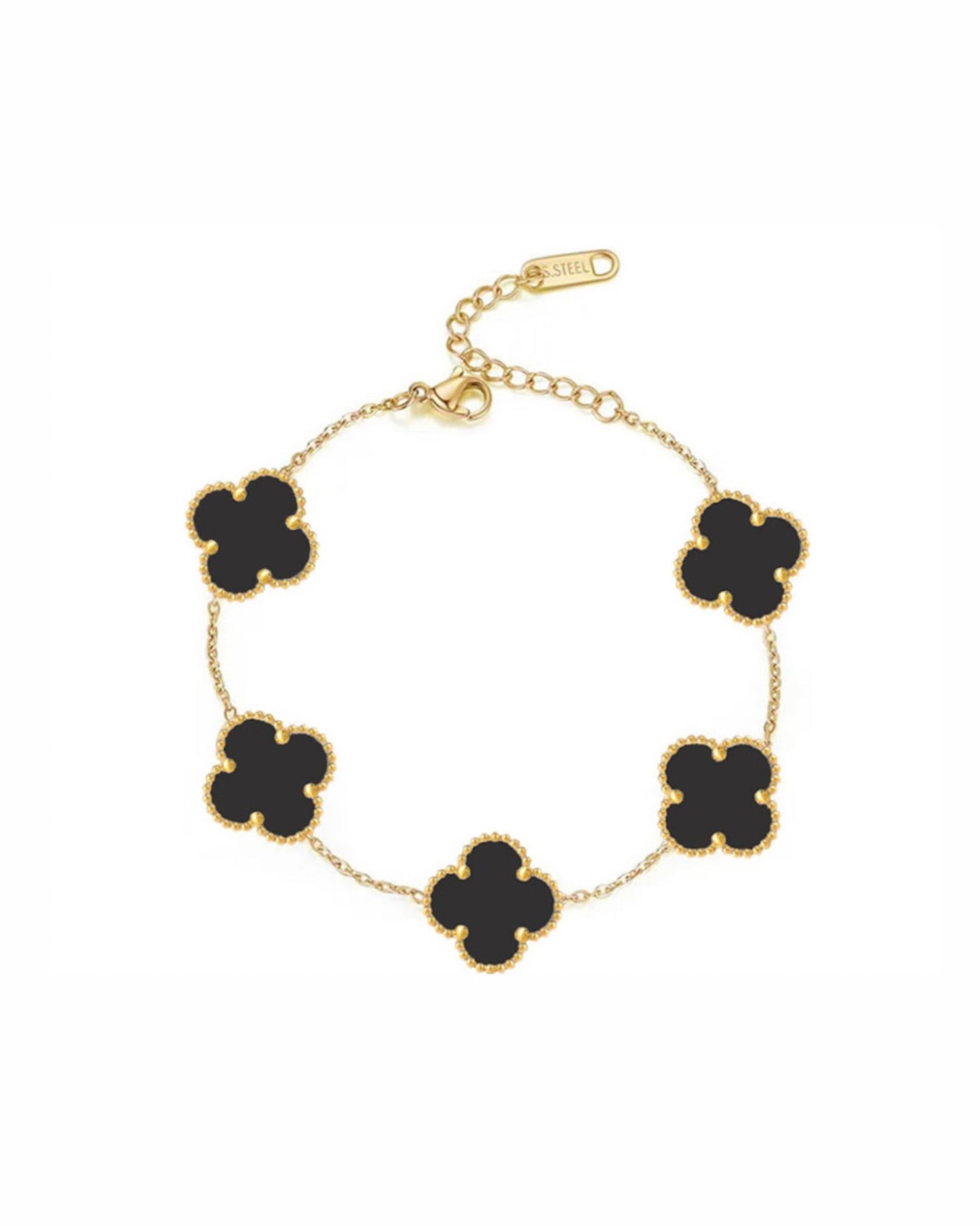 PULSERA CLOVER NEGRA