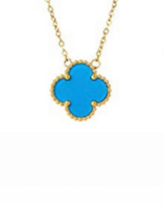 COLLAR CLOVER AZUL