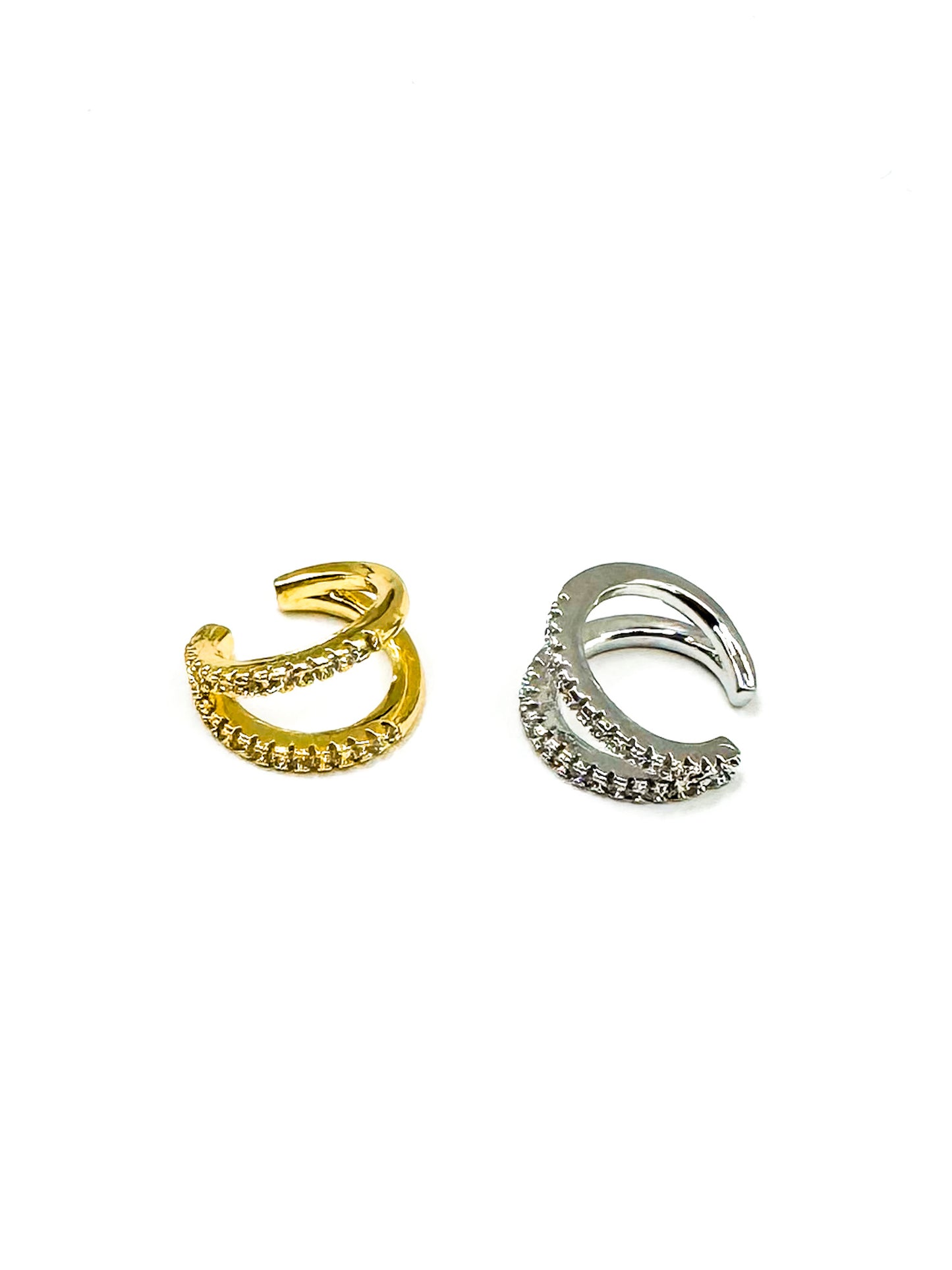 EARCUFF DOBLE ZIRCONIA